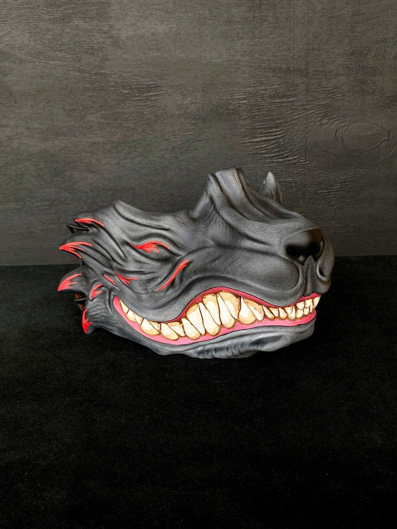 Kitsune Mask / Grey and Red Fox