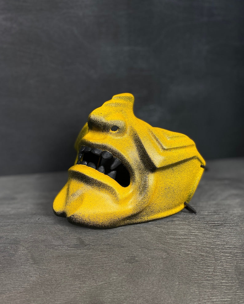Samurai Mask / Yellow Menpō Style