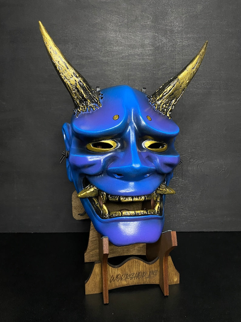 Hannya Mask / Blue and Gold Demon